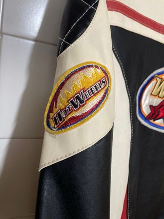 Chaqueta vintage Cuero Estilo Motera Talla L- XL