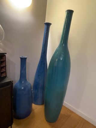 Set 3 Vasi Gervasoni In&Out Terracotta Blu