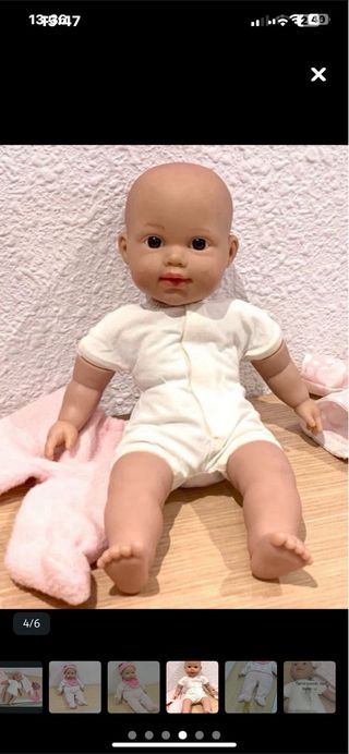 Muñeca bebé cuerpo de trapo