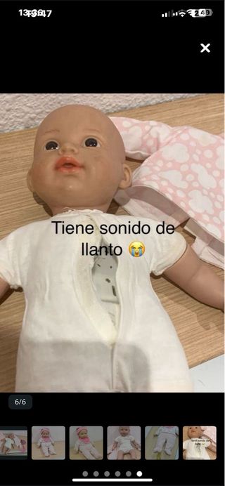 Muñeca bebé cuerpo de trapo