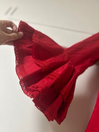 Traje de flamenca rojo