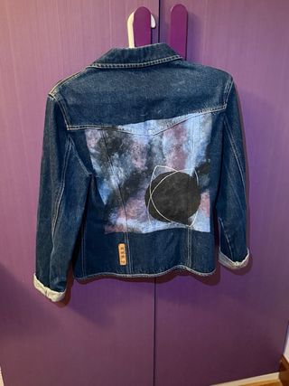 Chaqueta vaquera Ivy pintada a mano