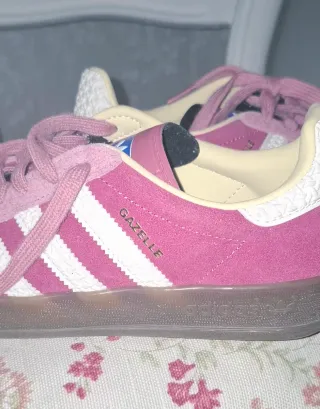 Adidas Gazelle Indoor Rosa Blanco