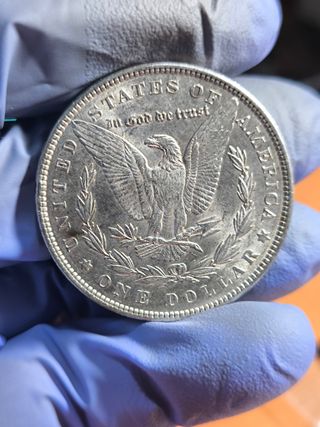 Moneda 1 Dólar Morgan Plata 1886 Pensilvania