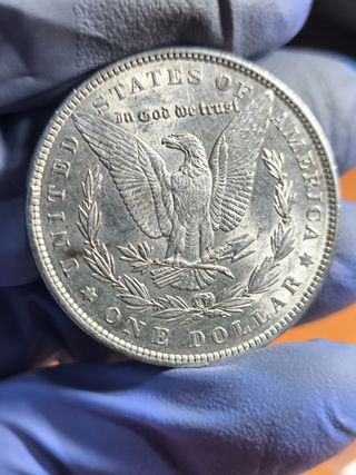 Moneda 1 Dólar Morgan Plata 1886 Pensilvania