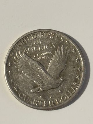 Moneda 1/4 Dólar SLQ 1929 Plata