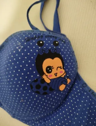 Sujetador azul con lunares. Sin estrenar