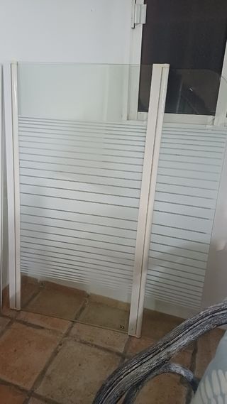 Mampara Ducha Bañera Cristal y Plástico