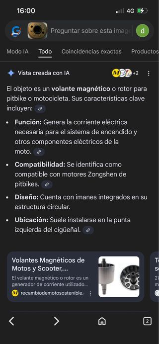 Volante magnético Zongshen