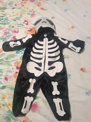 Disfraz esqueleto niño talla 2-3