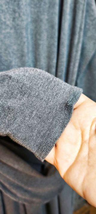 Vestido largo Zara gris talla M