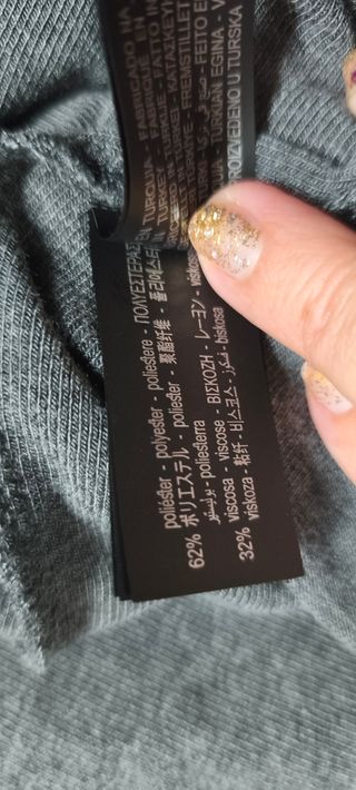 Vestido largo Zara gris talla M