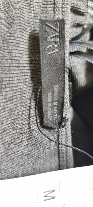 Vestido largo Zara gris talla M