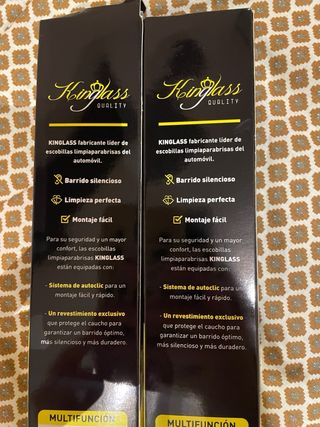 Pack 2 Escobillas Limpiaparabrisas Universales 70C