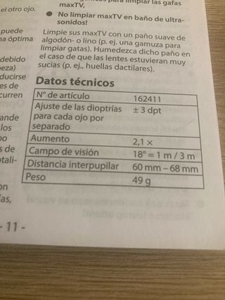 Gafas Eschenbach Max TV