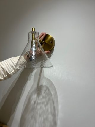 Set 2 apliques dorados y transparentes