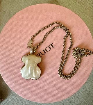 Collar Oso Tous Blanco y Plata