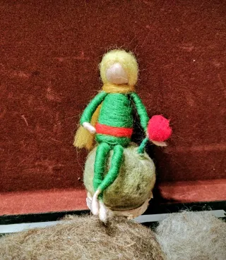 Figura El Principito lana cardada