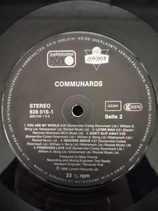 Vinilo LP Communards