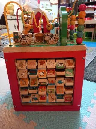 Pack Montessori Cubo Actividades y juego Arco Iris