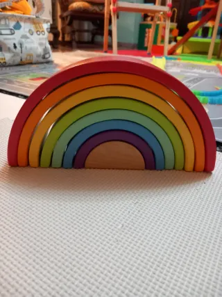 Pack Montessori Cubo Actividades y juego Arco Iris