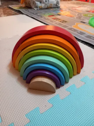 Pack Montessori Cubo Actividades y juego Arco Iris