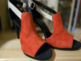 Sandalias Zara Tacón Abierto Tacon Ouver