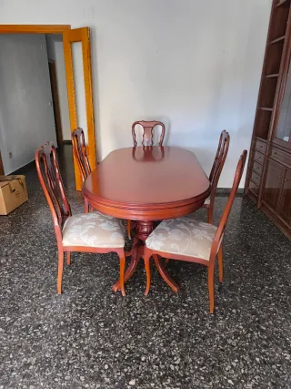 Mesa comedor extensible madera maciza