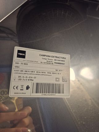 Campana extractora Teka - Poco uso