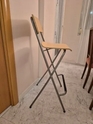 Silla alta plegable madera