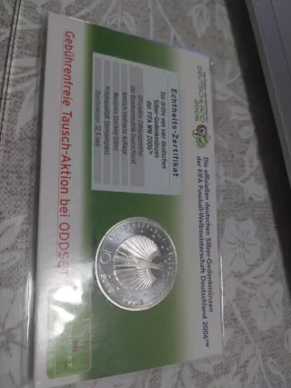 Moneda 10 euros plata Alemania 2006 FIFA