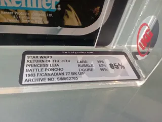 Leia Organa Poncho Vintage MOC ROTJ  77 back UKG85