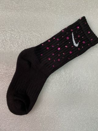 Calcetines Nike Deportivos Negros con Brillantes R