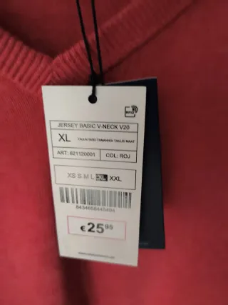 Jersey Alvaro Moreno Hombre Rojo Talla XL