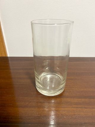 Jarrón de cristal alto