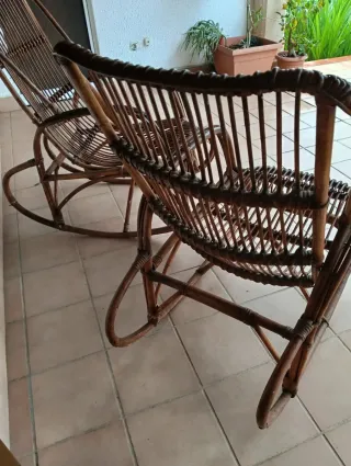 Mecedora de ratán (2 unidades)