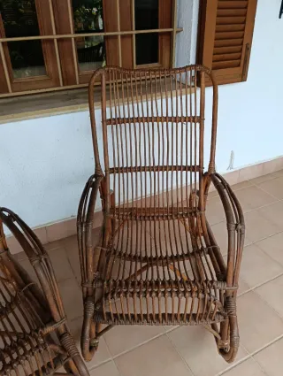 Mecedora de ratán (2 unidades)
