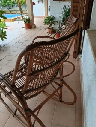 Mecedora de ratán (2 unidades)