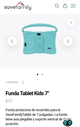 Funda Tablet Save Family Azul