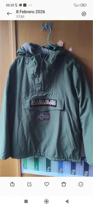 Abrigo Napapijri Verde Talla m/L