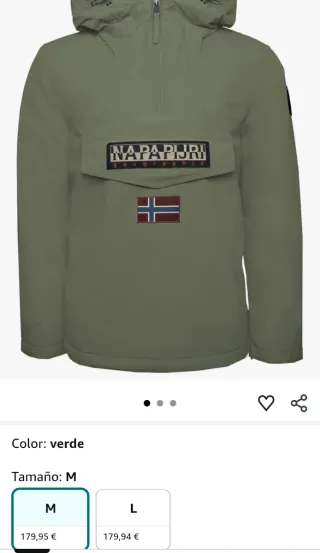 Abrigo Napapijri Verde Talla m/L