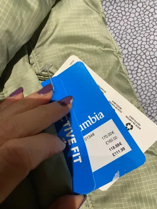 Giubbino lungo Columbia donna verde