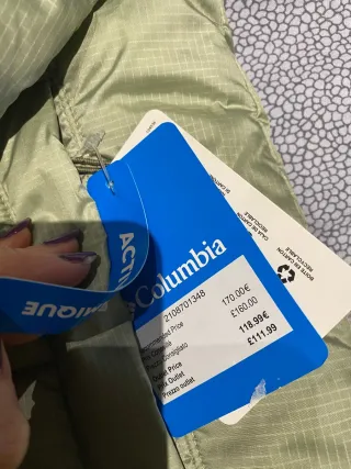 Giubbino lungo Columbia donna verde