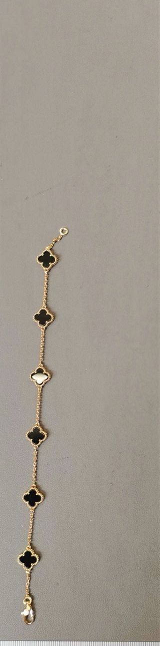 Pulseira Van Cleef & Arpels Dourada e Verde