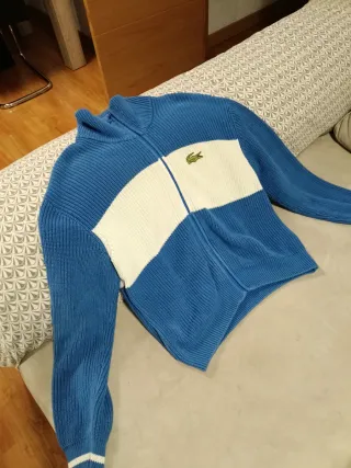Jersey Lacoste azul y blanco ORIGINAL