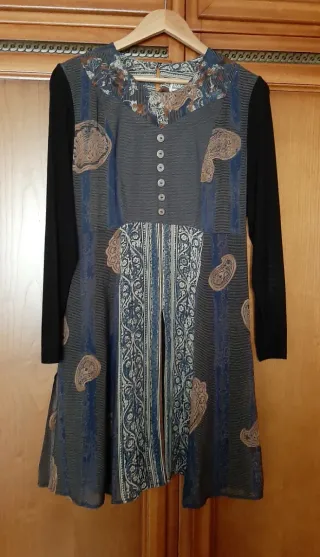 VESTIDO VINTAGE ESTAMPADO DE ELISA RIVERO