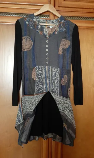 VESTIDO VINTAGE ESTAMPADO DE ELISA RIVERO