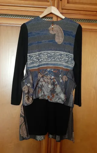 VESTIDO VINTAGE ESTAMPADO DE ELISA RIVERO