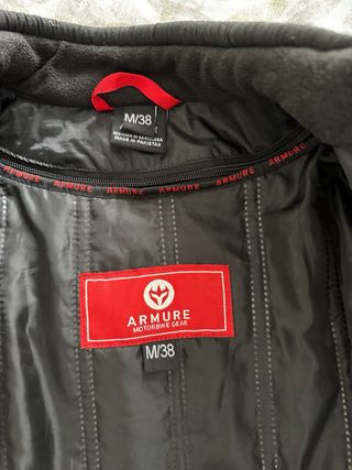 Chaqueta Moto Armure Talla M Negra