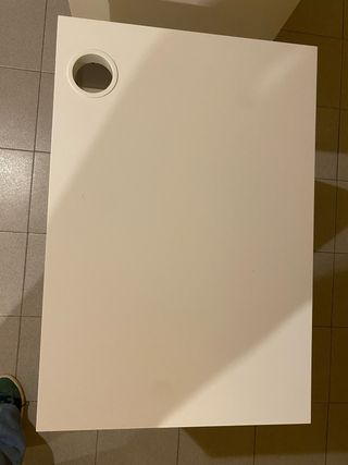 2 escritorios blancos 73x50cm + sillas